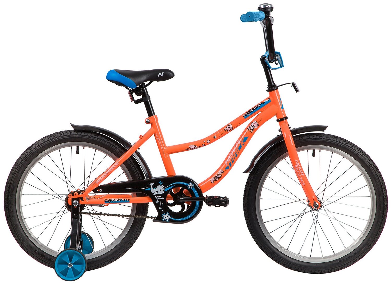 Детский велосипед NOVATRACK 20" Neptune, оранжевый 203NEPTUNE.OR20