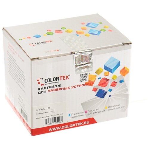 Картридж Colortek C-106R02183, 2300 стр, черный фотобарабан colortek ct 101r00432 для принтеров xerox