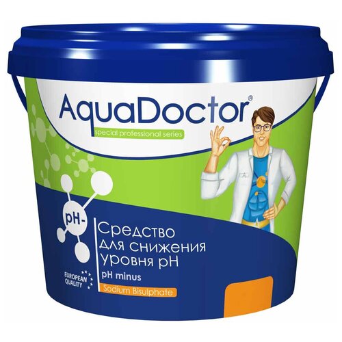 средство в гранулах для снижения уровня ph aquadoctor ph minus 5 кг Средство для снижения уровня рН AquaDoctor pH-минус, 1 кг