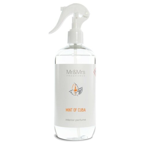 Mr &Mrs Fragrance, Спрей для текстиля BLANC №06 MINT OF CUBA (Мята Кубы), 500 мл.