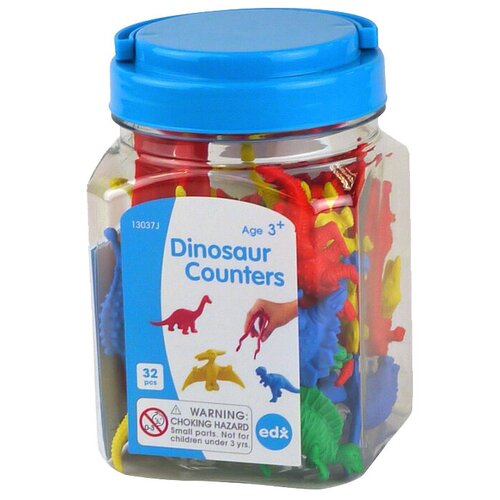 Счетный материал Edx Education Dinosaur Counters 13037J, 32 шт.