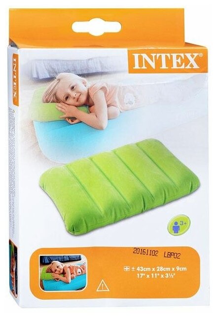 Подушка детская Intex 43х28х9см 68676NP