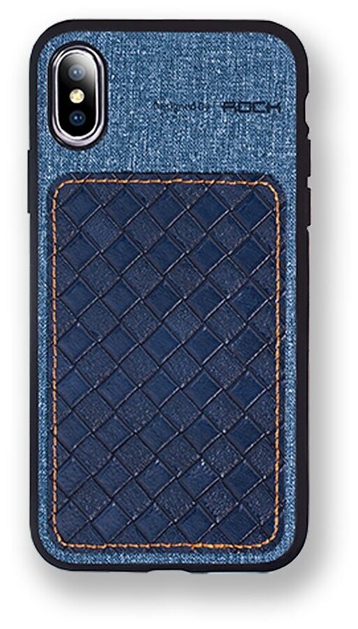 Чехол накладка Rock Origin Series для Apple iPhone Xs Max, синий