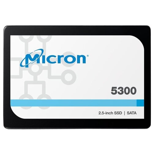 Твердотельный накопитель Micron 5300 PRO 192 ГБ SATA MTFDDAK1T9TDS-1AW1ZABYY 1920 гб внутренний ssd диск 1 92tb 5300 max mtfddak1t9tdt mtfddak1t9tdt 1aw1zabyy