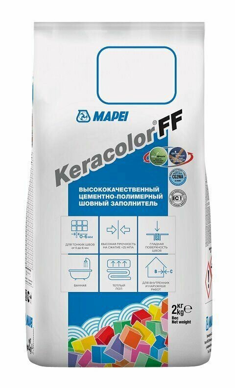 Затирка MAPEI KERACOLOR FF № 110/2кг (Манхеттен 2000) 5QA011002A