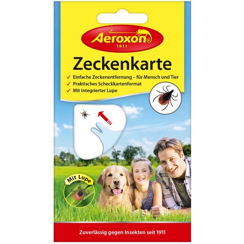 Карта для извлечения клещей Aeroxon Zeckenkarte, 30 г, бесцветный