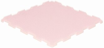 Коврик-пазл массажный Ортодон Трава мягкая 1 сегмент, розовый пастельный
