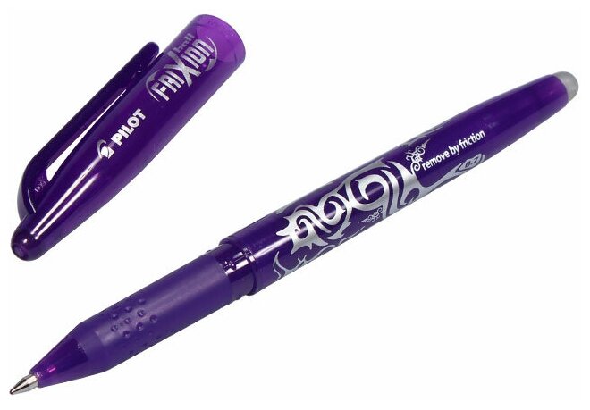 PILOT Ручка гелевая Frixion 0.7 мм (BL-FR7), BL-FR-7-V, фиолетовый цвет чернил, 1 шт.