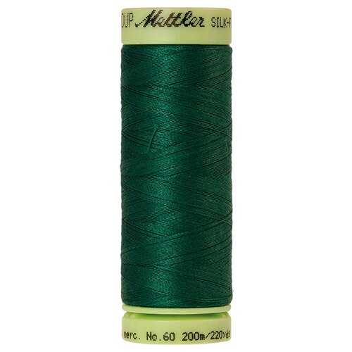 Нить для машинного квилтинга SILK-FINISH COTTON 60, 200 м 100% хлопок 0905 Verdant Green ( 9240-0905 ) нить для машинного квилтинга silk finish cotton 60 200 м 100% хлопок 0611 blue green opal 9240 0611