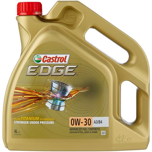 фото Синтетическое моторное масло castrol edge 0w-30 a3/b4 4 л