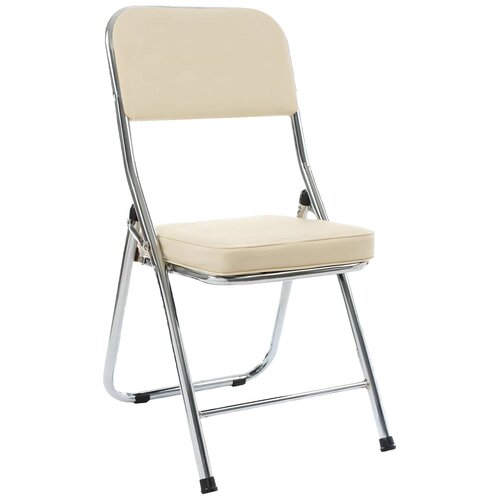 фото Стул woodville chair, металл/искусственная кожа, цвет: бежевый