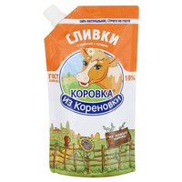 Сгущенные сливки Коровка из Кореновки с сахаром 19%, 270 г