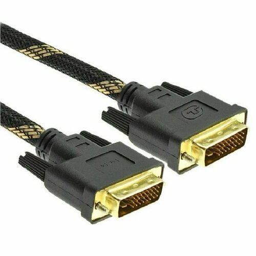 Кабель DVI DVI-D (m) - DVI-D (m) 24, ферритовый фильтр ,1.8м кабель dvi dvi d m dvi d m gold ферритовый фильтр 1 8м черный