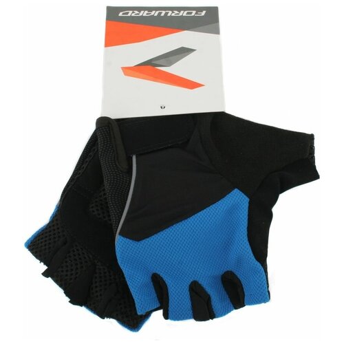 Велоперчатки FORWARD, размер L, черный, синий велосипедные перчатки без пальцев с поглощающим пот дизайном для мужчин и женщин для езды на велосипеде уличные спортивные аксессуары