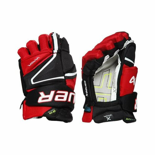 фото Перчатки хоккейные bauer vapor hyperlite s22 sr 1059951 (15 / черный-красный)