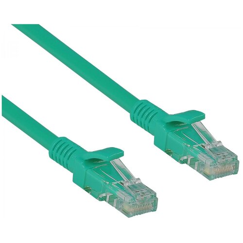 Патч-корд ExeGate UTP-RJ45-RJ45-C5e-PVC-CCA-2M, 2 м, зеленый патч корд irbis patch cord utp 2м cat 5e pvc copper 24awg grey