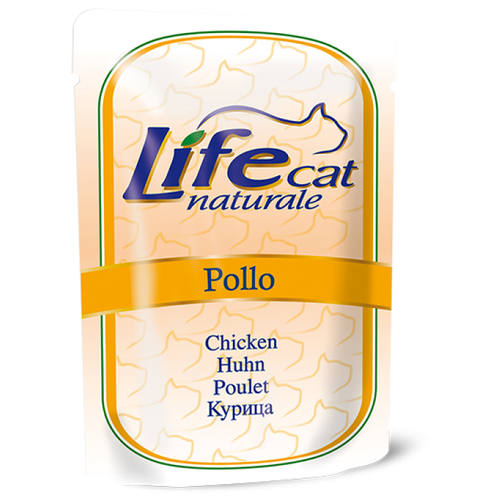 Влажный корм для кошек LifeCat с курицей 70 г (кусочки в желе)