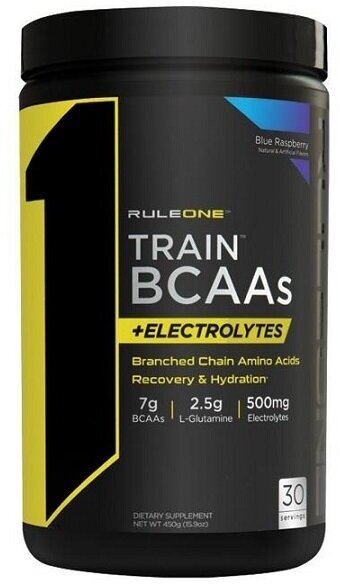 R1 Train BCAAs + Electrolytes Rule 1 (450 гр) - Ежевика