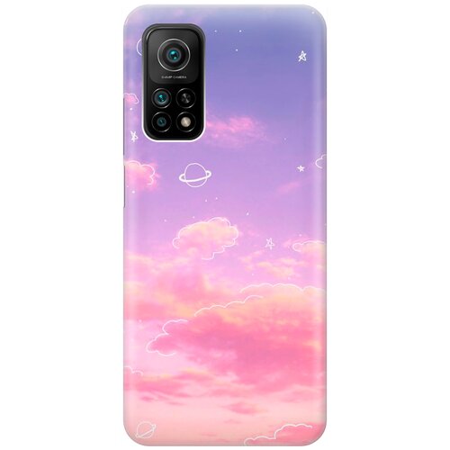 RE: PA Накладка Transparent для Xiaomi Mi 10T / Mi 10T Pro с принтом Розовое небо и космос силиконовый чехол розовое небо и космос на xiaomi mi mix 3 сяоми ми микс 3
