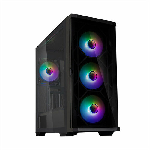 ZALMAN Z10 DUO, ATX, BLACK, WINDOW, 2x3.5, 2x2.5, 2xUSB3.0, 1xUSB 3.1 Type-C, FRONT 3x120mm Infinity Mirror ARGB, REAR 1x120mm Infinity Mirror ARGB, корпус phanteks metallicgear neo qube 2 infinity mirror black mg ne620qi dbk02 ru