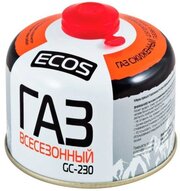 Баллон газовый Ecos GC-230, 230 г (всесезонный)