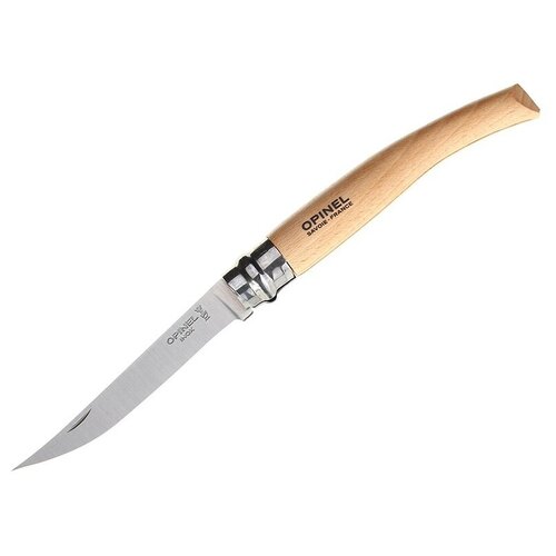 opinel 8 carbon beech 113080 светло коричневый OPINEL Slim Line 10 Beech коричневый