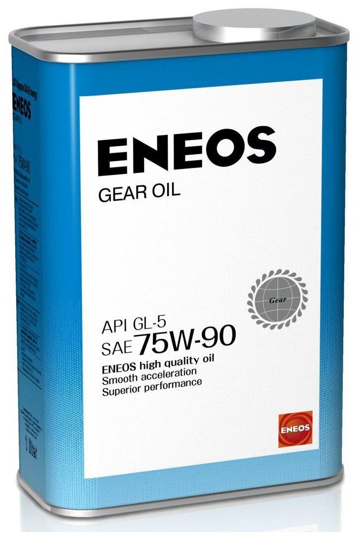 Масло трансмиссионное ENEOS GEAR OIL SUPER HYPOID GEAR GL-5 75W90 0.94л OIL1366