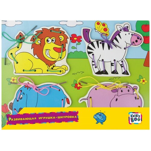 Развивающая игрушка Kribly Boo Африка (66434), 9 дет. пазл kribly boo лев 68853 6 дет