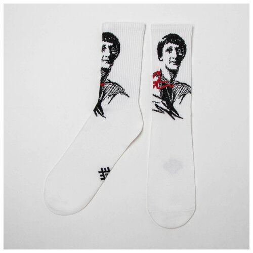 фото Носки kaftan ахматова, размер 25-27, белый