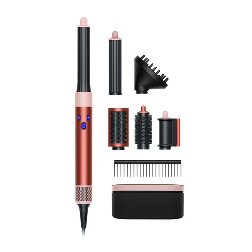 Фен-стайлер Dyson Airwrap complete long HS05 volumise with detangling comb UK strawberry bronzeblush pink 72220₽