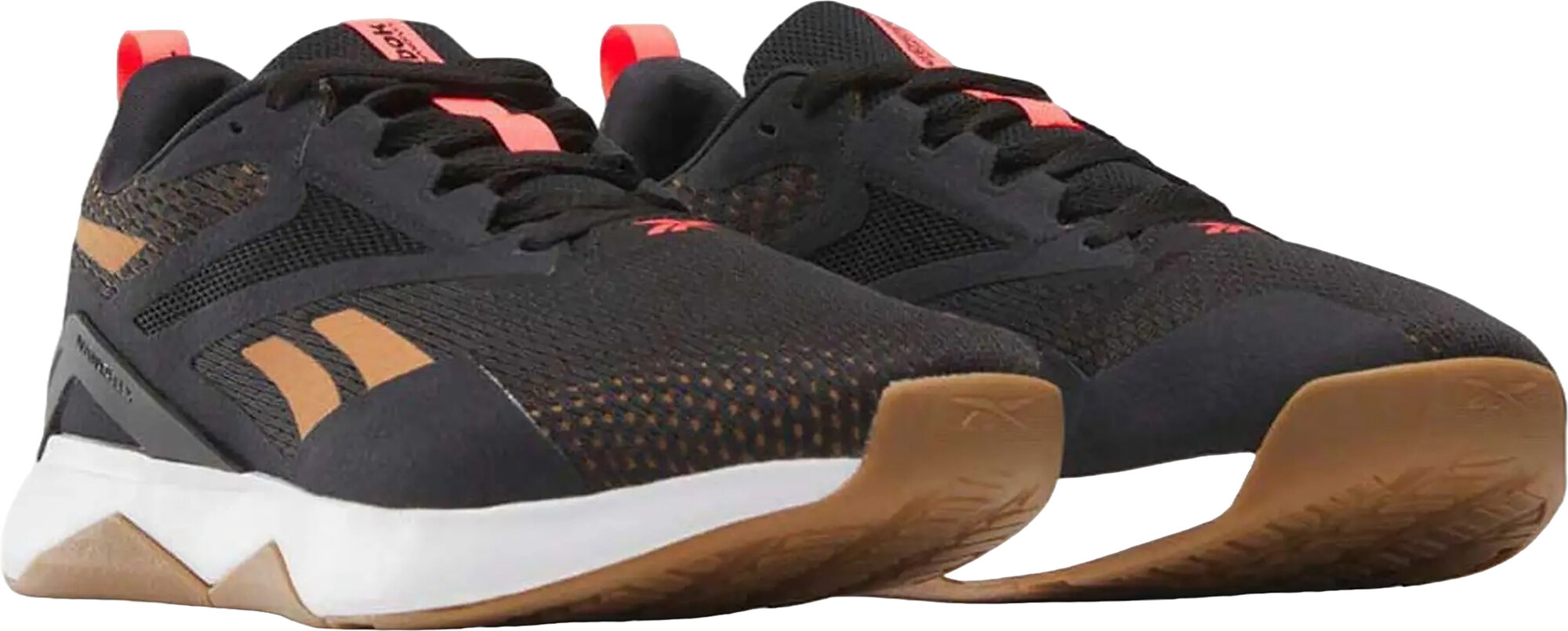 Кроссовки Reebok Nano, для фитнеса, размер 7,5 US, черный, коричневый - фотография № 2