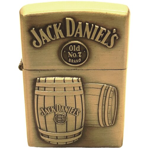 газовая многоразовая зажигалка подарочная бутылка jack daniels Зажигалка Джек Дэниэлс с бочками бензиновая