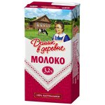 Молоко Домик в деревне ультрапастеризованное 3.2%, 1 шт. по 0.487 л - изображение