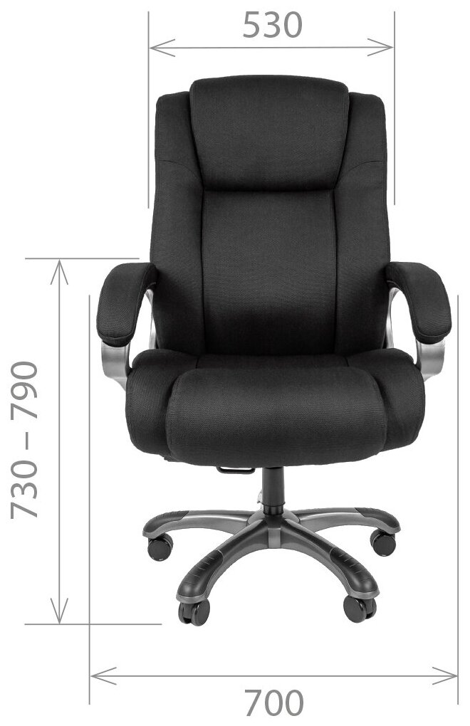 99019977061 Кресло офисное CHAIRMAN 410 серый - фотография № 11