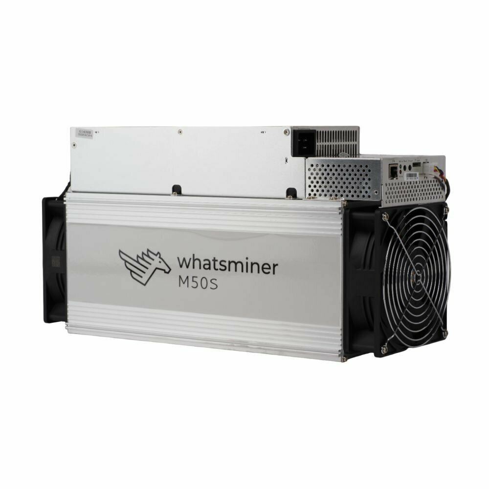 Асик Whatsminer MicroBT M50S 126TH/S промышленный электрический бытовой для майнинга криптовалюты / собранный металлический ASIC майнер