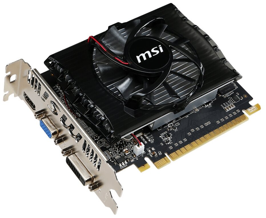 Видеокарта MSI GeForce GT 730 2 GB (N730-2GD3V2), Retail