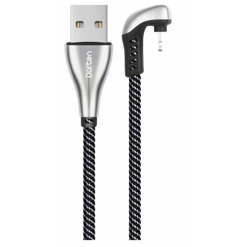 разъем dorten steel series lightning usb 1 м silver Разъем Dorten USB - Lightning (DN312801), 1.2 м, Silver