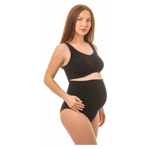 фото Б-142 пояс-трусы бесшовный для беременных женщин "фэст" размер (118) черный