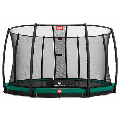 Каркасный батут Berg InGround Champion + Safety Net Deluxe 430 430х430х200 см , green