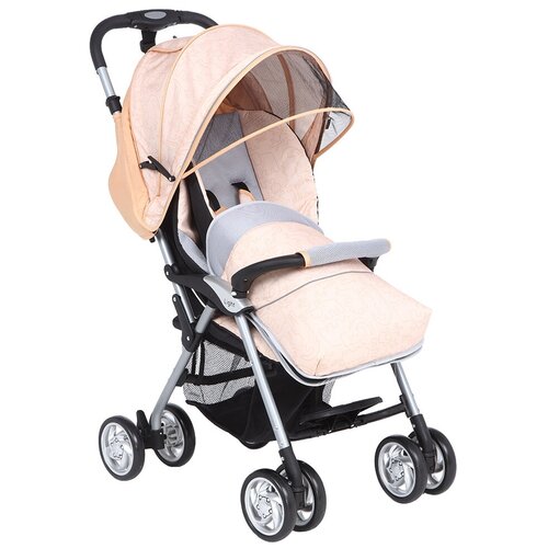 Коляска прогулочная Corol S-12 (серый/красный/принт 