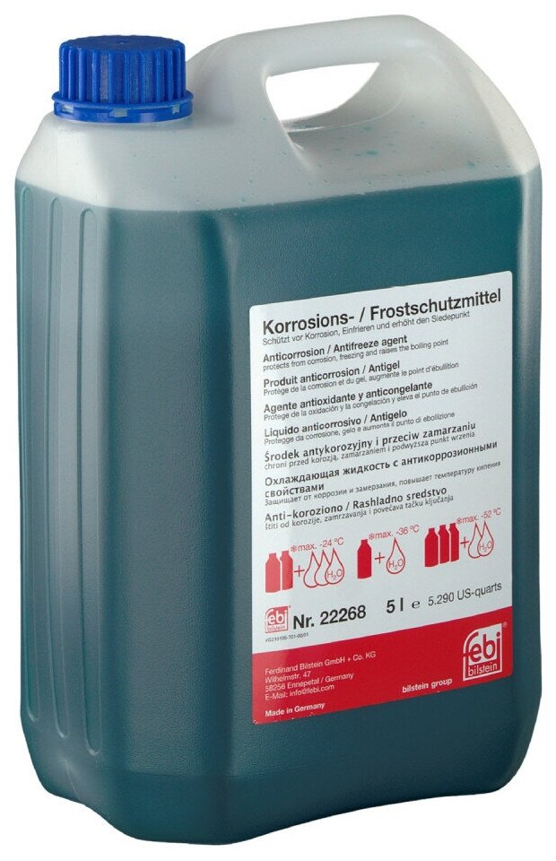 Антифриз Синий 22268 Концентрат 5l Mer 325.0/Man 324/Gm 1825m Febi арт. 22268