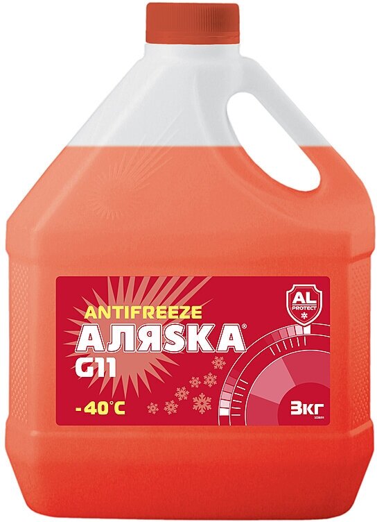 Антифриз Аляска -40 G11 Red 3 кг красный
