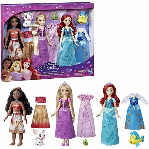 Кукла Disney Princess Моана, Ариэль и Рапунцель