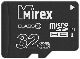Карта памяти скоростная microSDHC MIREX 32GB (UHS-I, class 10)