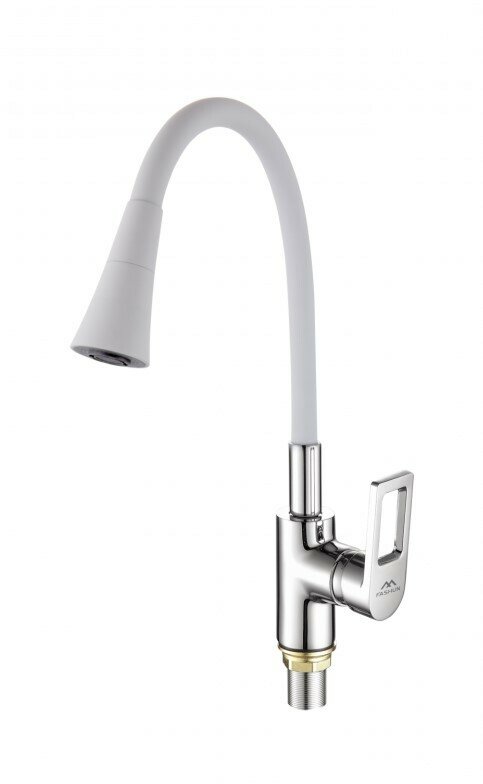 Смеситель для кухни Fashun A4253-B13 хром/белый