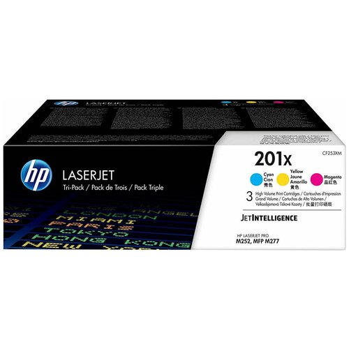 Комплект картриджей HP CF253XM, 2300 стр, многоцветный комплект картриджей hp cf373am 1400 стр многоцветный