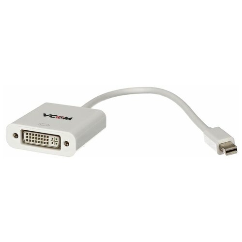 Переходник/адаптер VCOM Mini DisplayPort - DVI (VHD6050), 0.2 м, белый переходник адаптер displayport dvi 0 25 м