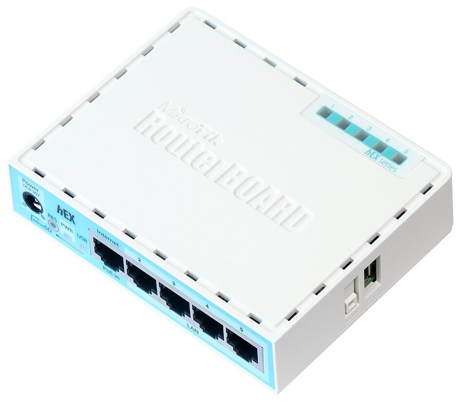 Маршрутизатор MikroTik hEX RB750Gr3 белый