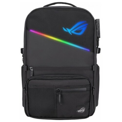 фото Asus rog ranger bp3703 рюкзак для ноутбука чёрный (17", rgb лого, rgb контроллер, внутренняя подсветка, полиэстер, полиуретан, 90xb05x0-bbp010)