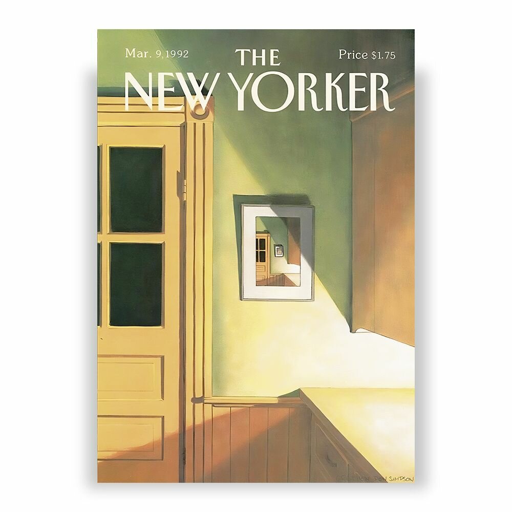 Обложка The New Yorker (Нью-Йоркер) от 9 марта 1992 года, 21 x 30 см в тубусе